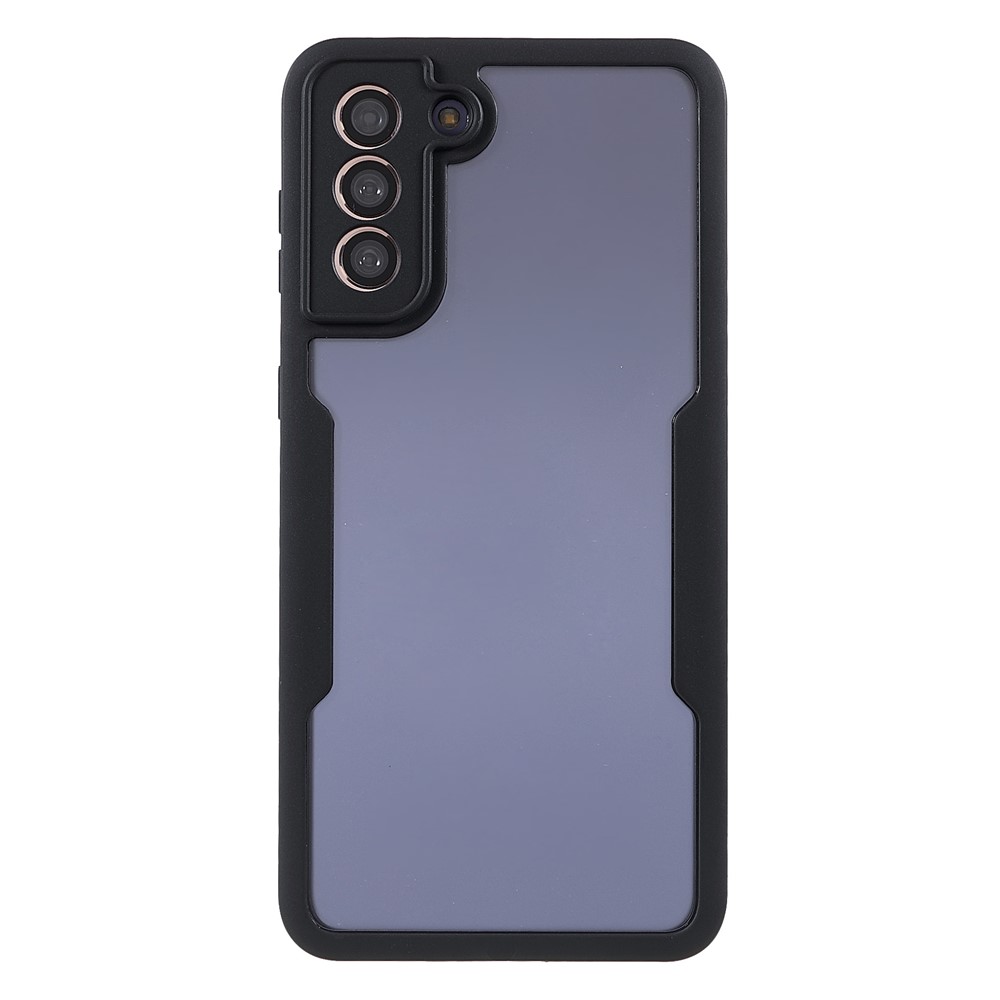 Fully-Wrapped Acrylic + TPU Detachable 2-in-1 Hybrid Phone Protective Case with PET Screen Protector for Samsung Galaxy S21+ 5G/S30+ 5G - Black-2