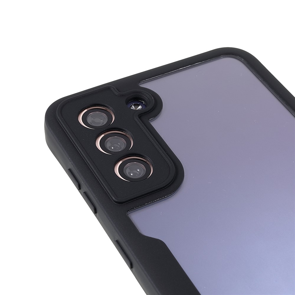 Fully-Wrapped Acrylic + TPU Detachable 2-in-1 Hybrid Phone Protective Case with PET Screen Protector for Samsung Galaxy S21+ 5G/S30+ 5G - Black-6