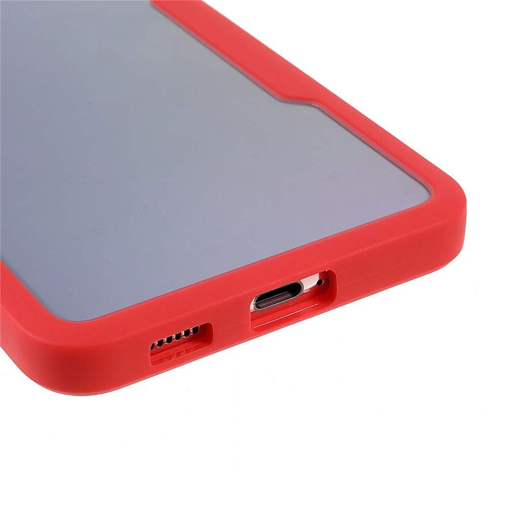 Detachable 2-in-1 Anti-Drop Acrylic + TPU Hybrid Phone Protective Case with PET Screen Protector for Samsung Galaxy S21 5G/S30 5G - Red-5