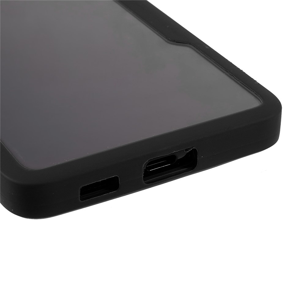 Shock-Absorbed Acrylic + TPU Detachable 2-in-1 Hybrid Phone Protective Case + PET Screen Protector for Samsung Galaxy S21 Ultra 5G/S30 Ultra 5G - Black-5