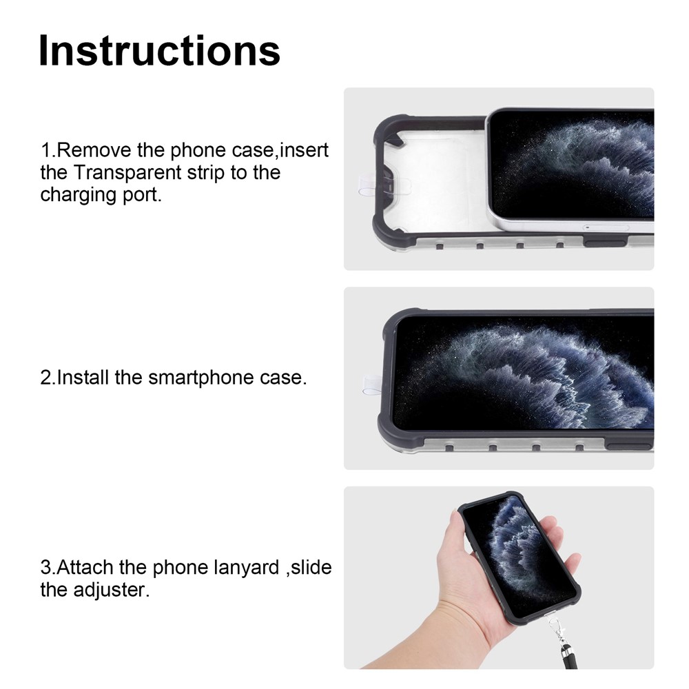 Multi-Color Honeycomb Design Shock-Absorbed Phone Case with Adjustable Lanyard for Samsung Galaxy S21 FE 5G/S21 Fan Edition - White-3