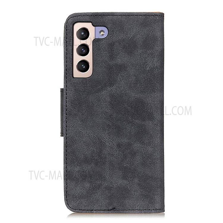 Retro Style PU Leather Wallet Flip Stand Magnetic Soft Protective Case for Xiaomi Poco X3 GT / Redmi Note 10 Pro 5G (China) - Grey-3