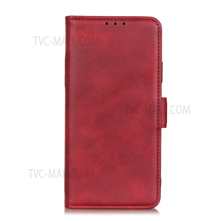 PU Leather Wallet Phone Case Soft TPU Shockproof Magnetic Closure Stand Flip Cover for Samsung Galaxy A13 5G - Red-2