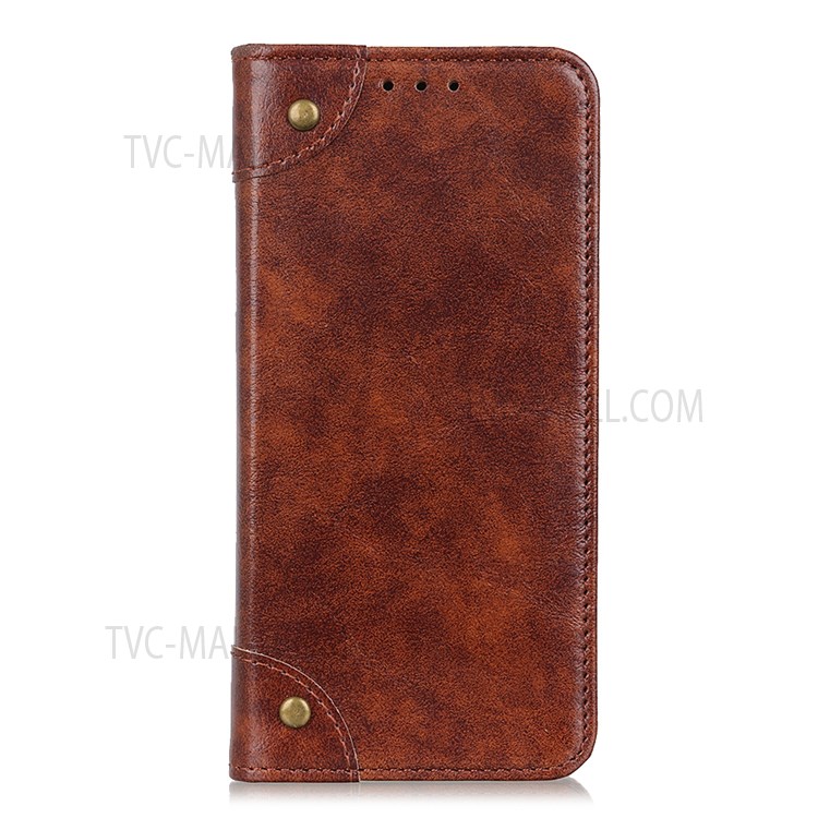 Auto Closing Magnetic PU Leather Wallet Stand Shockproof Protective Cover for Samsung Galaxy S22 Ultra - Brown-2