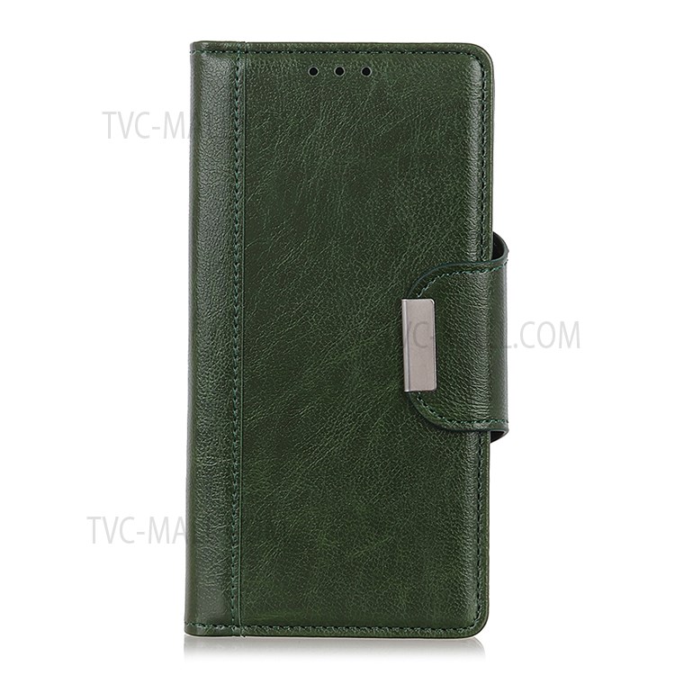 Full Protection PU Leather Flip Cover Phone Case with Wallet Stand for Samsung Galaxy S22 Ultra - Green-2
