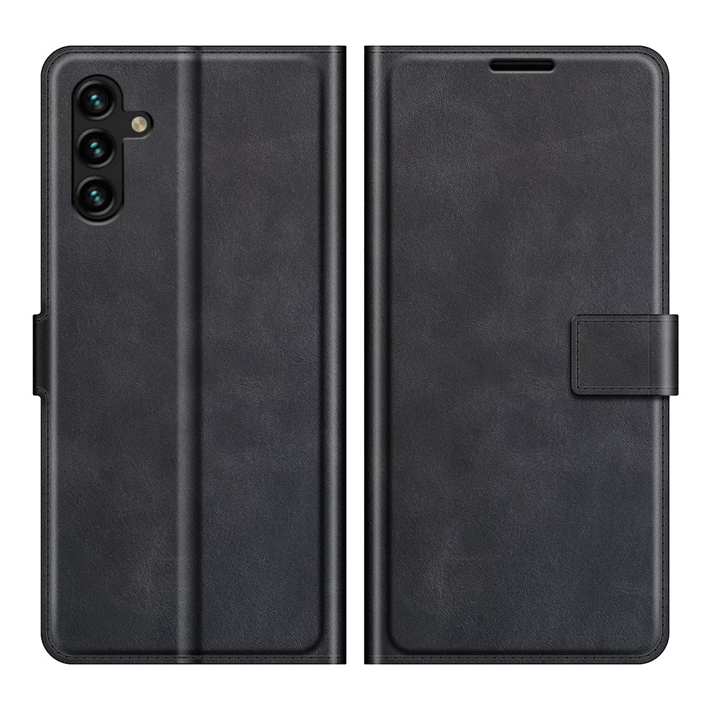 Schocksicheres Schutzpu Leder TPU Wallet Stand Telefon Flip Cover Hülle Für Samsung Galaxy A13 5g - Schwarz