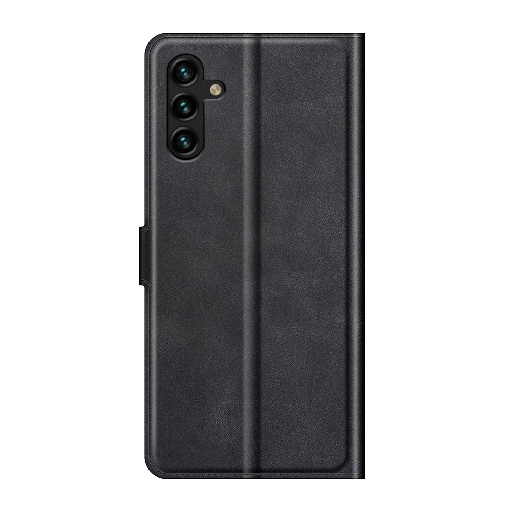 Schocksicheres Schutzpu Leder TPU Wallet Stand Telefon Flip Cover Hülle Für Samsung Galaxy A13 5g - Schwarz