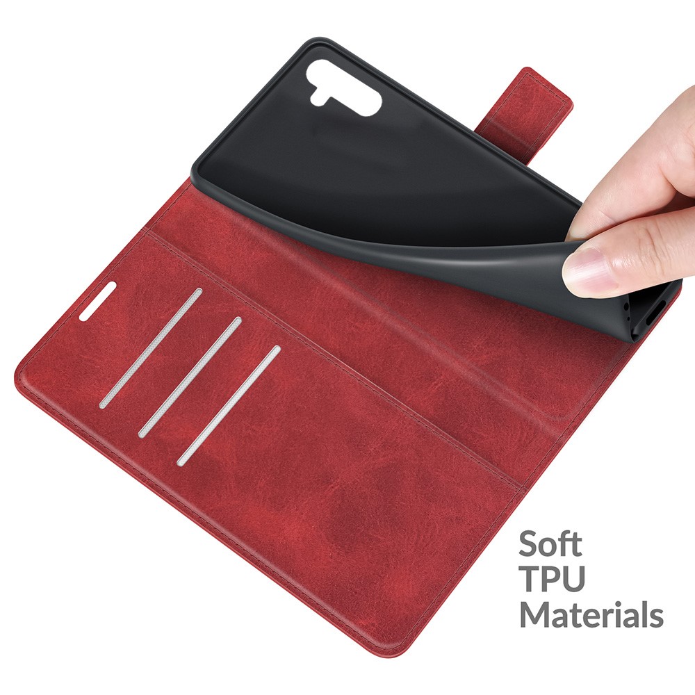 Shockproof Protective PU Leather TPU Wallet Stand Phone Flip Cover Case for Samsung Galaxy A13 5G - Red-7