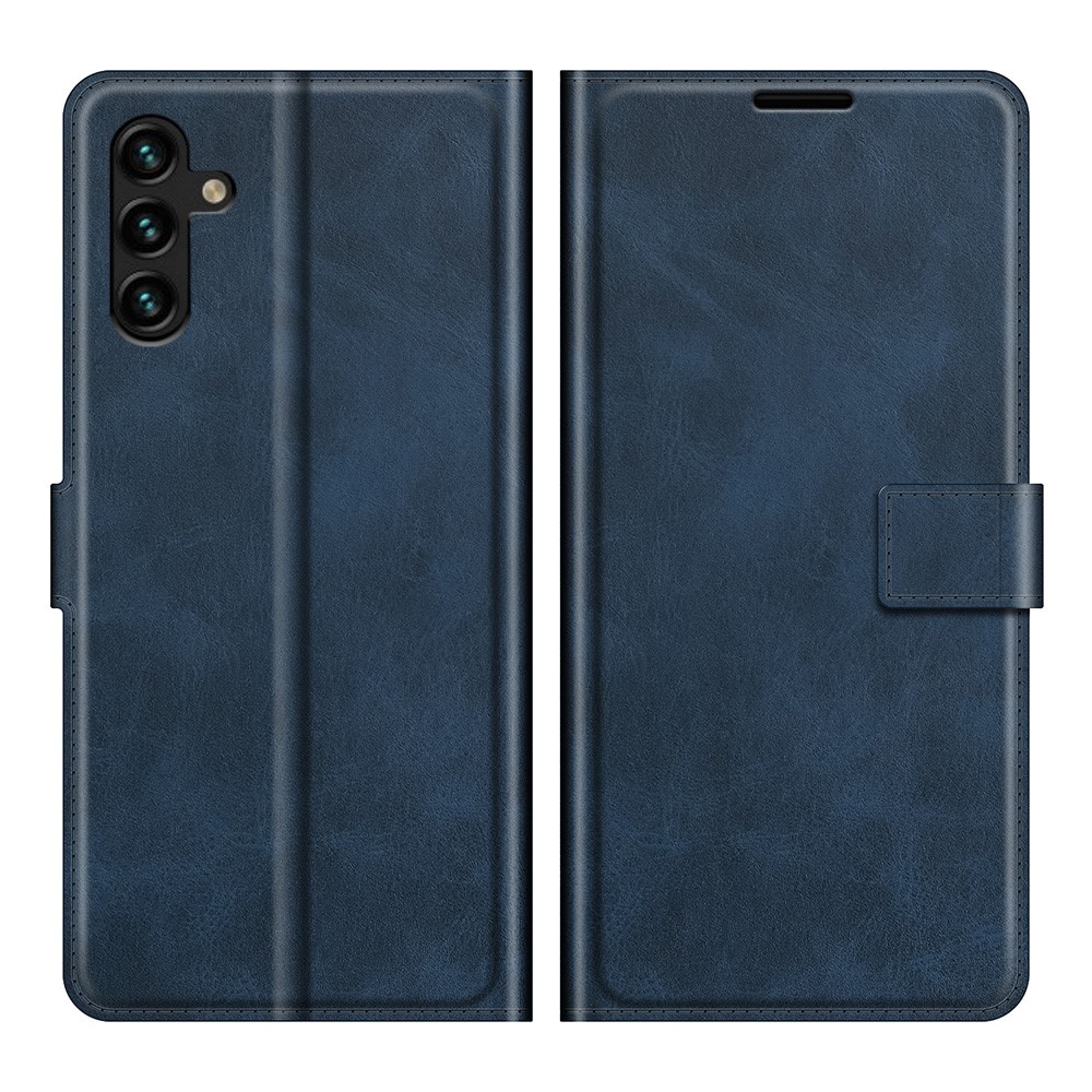 Shockproof Protective PU Leather TPU Wallet Stand Phone Flip Cover Case for Samsung Galaxy A13 5G - Blue-1