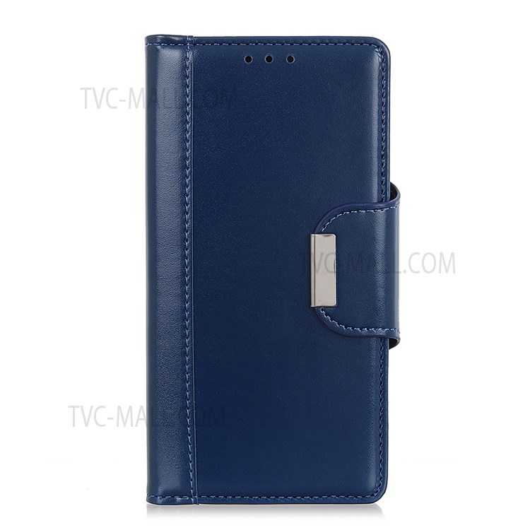 Magnetic Clasp Anti-Shock Wallet Stand Design Scratch-Resistant PU Leather Protective Case Shell for Samsung Galaxy A13 5G - Blue-2