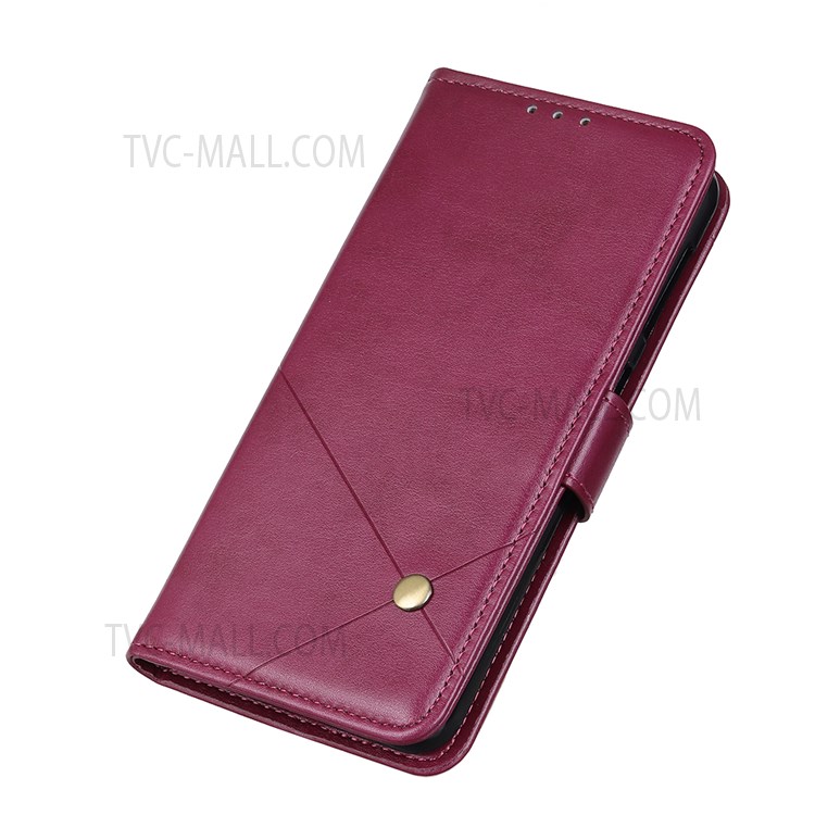 Supporting Stand Wallet Design Flip PU Leather Anti-Scratch Phone Protective Shell Case for Samsung Galaxy A13 5G - Red-7