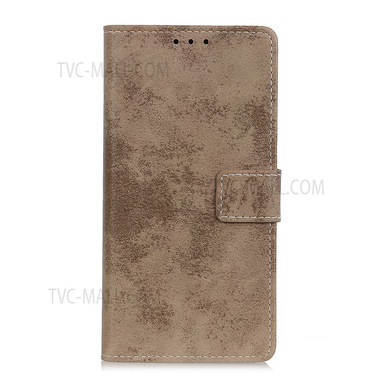Retro Style Magnetic Closure PU Leather + TPU Wallet Stand Well-protected Phone Cover Case for Samsung Galaxy A13 5G - Khaki-2