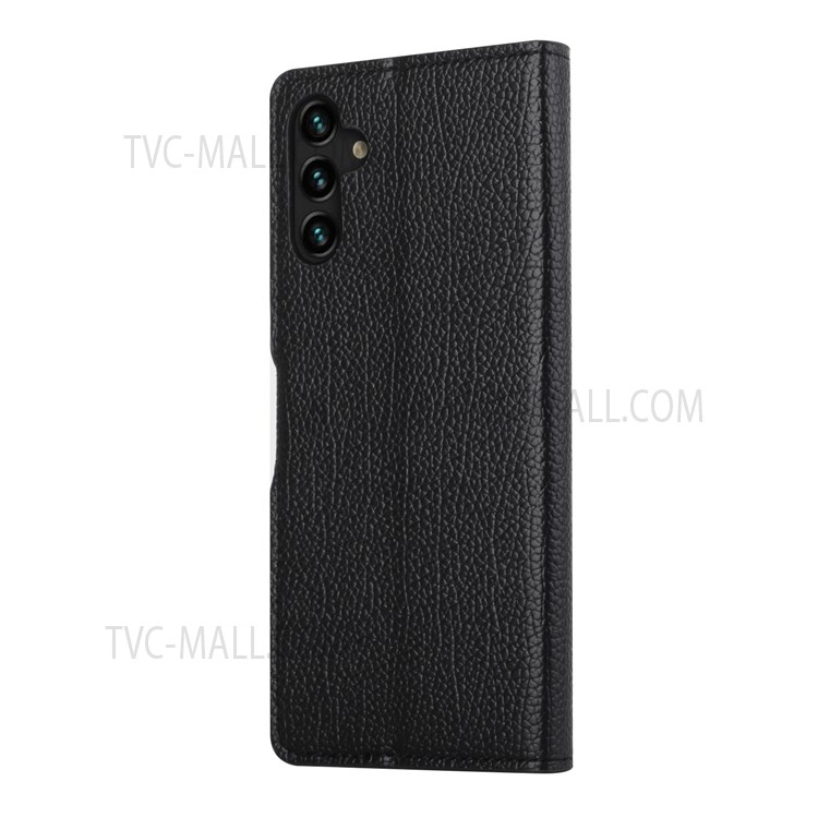 Litchi Skin Stand Leather Wallet Case Magnetic Clasp Flip Style Cell Phone Protector Shell for Samsung Galaxy A13 5G-3