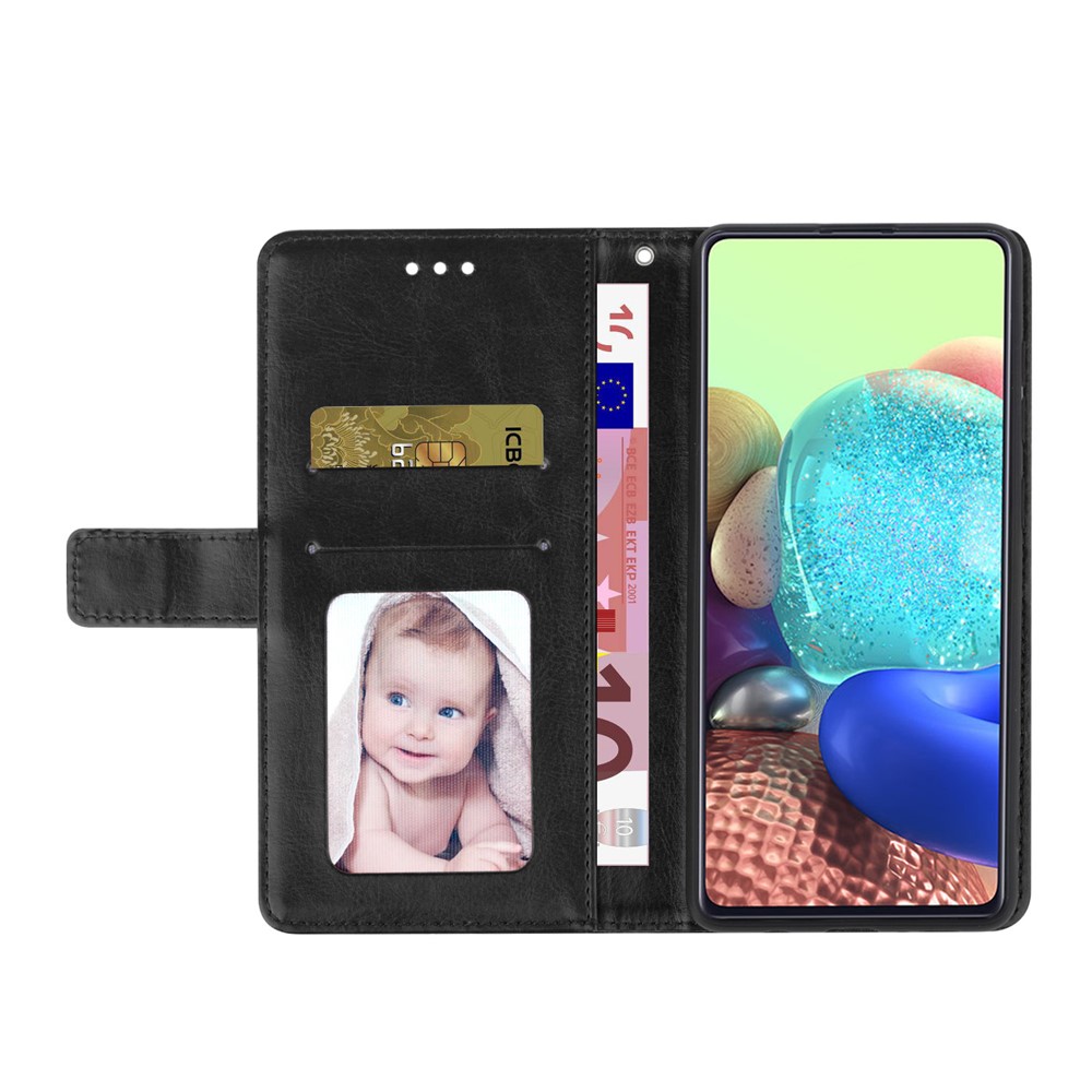 Y-Shaped Lines Imprinting PU Leather + Soft TPU Inner Shell Wallet Stand Phone Cover for Samsung Galaxy A13 5G - Black-4