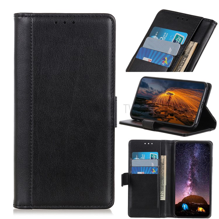 All-inclusive Protection PU Leather Wallet Stand Case Phone Shell for Samsung Galaxy S22 Ultra - Black-10