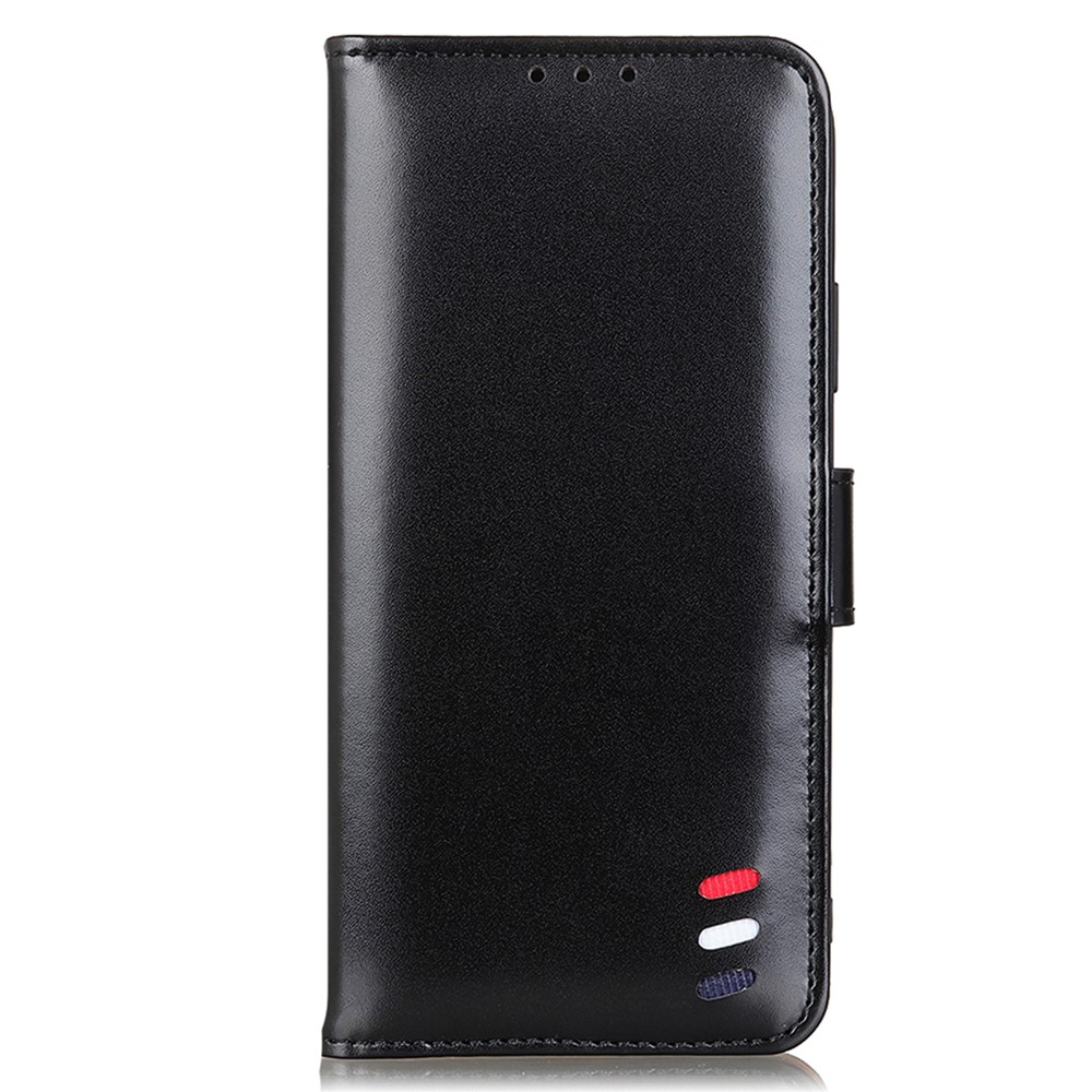 Smooth Texture Full Protection PU Leather Wallet Phone Stand Cover Protective Case for Samsung Galaxy S22 Ultra - Black-2