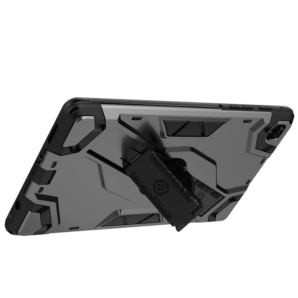 Shield Style Scratch-resistant Anti-drop PC+TPU Tablet Protective Case with Strap Kickstand for Samsung Galaxy Tab A7 Lite 8.7-inch SM-T220 (Wi-Fi)/SM-T225 - Silver-4