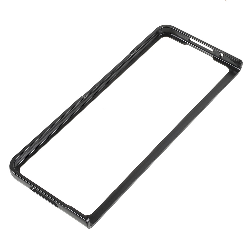 X-LEVEL Carbon Fiber Texture Perfect Fit Folding PU Leather Coated PC Case for Samsung Galaxy Z Fold3 5G - Black-5