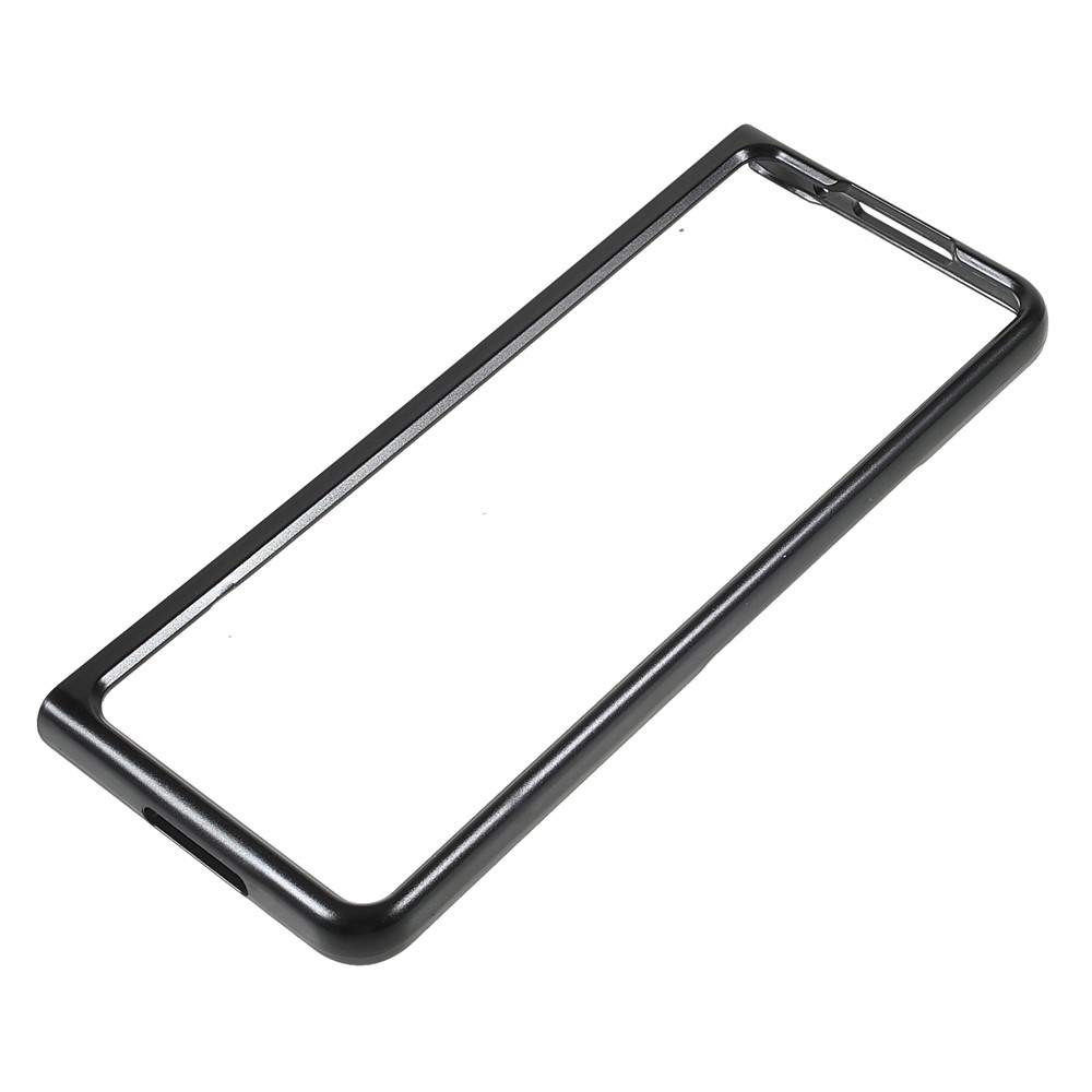 X-LEVEL Carbon Fiber Texture Perfect Fit Folding PU Leather Coated PC Case for Samsung Galaxy Z Fold3 5G - Black-6