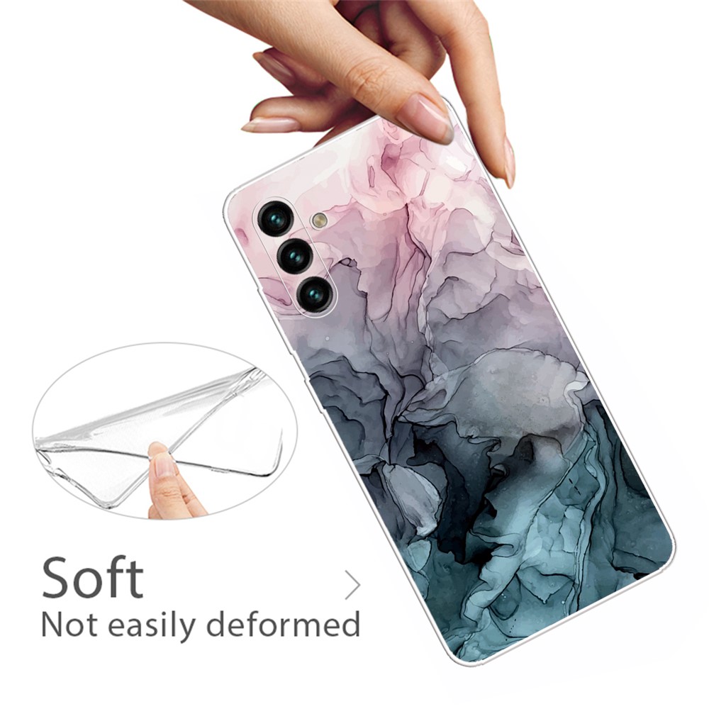 Marble Pattern Printing A Series Slim Soft Flexible TPU Protective Phone Case for Samsung Galaxy A13 5G - Style A-2
