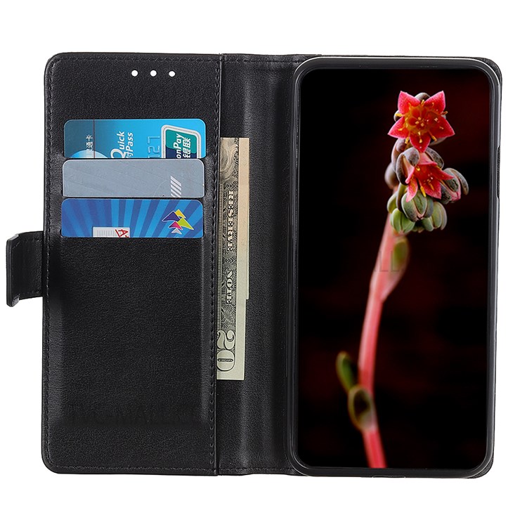 Good Protection Phone Cover TPU+PU Leather Wallet Stand Case Phone Shell for Samsung Galaxy M52 5G - Black-5