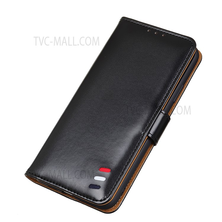 Smooth Texture Full Protection PU Leather Wallet Phone Stand Cover Protective Case for Samsung Galaxy M52 5G - Black-6