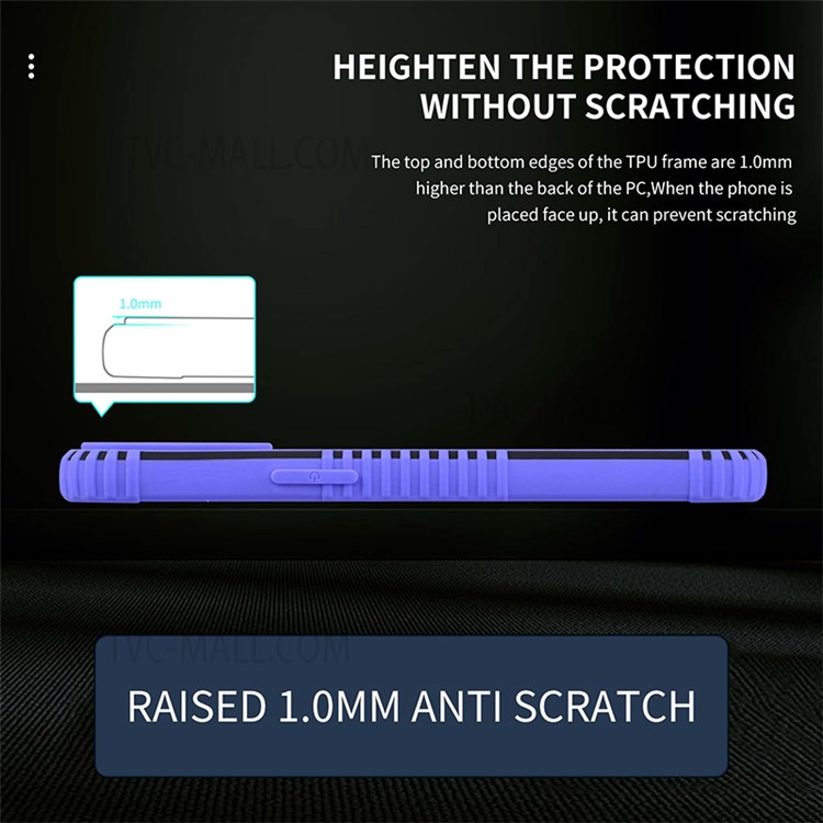 Airbag Protection Hybrid Hard PC Soft TPU Dual Color Contract Case for Samsung Galaxy A52 5G / 4G - Purple-3