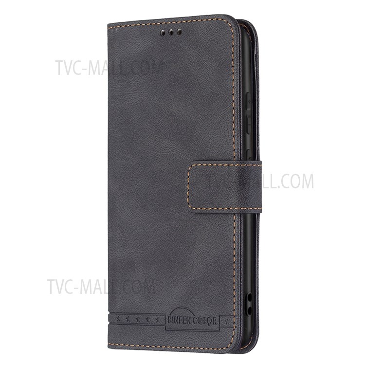 BINFEN COLOR BF09 RFID Blocking Anti-swiping Full Protection Leather Phone Wallet Case Stand Cover for Samsung Galaxy S20 - Black-4