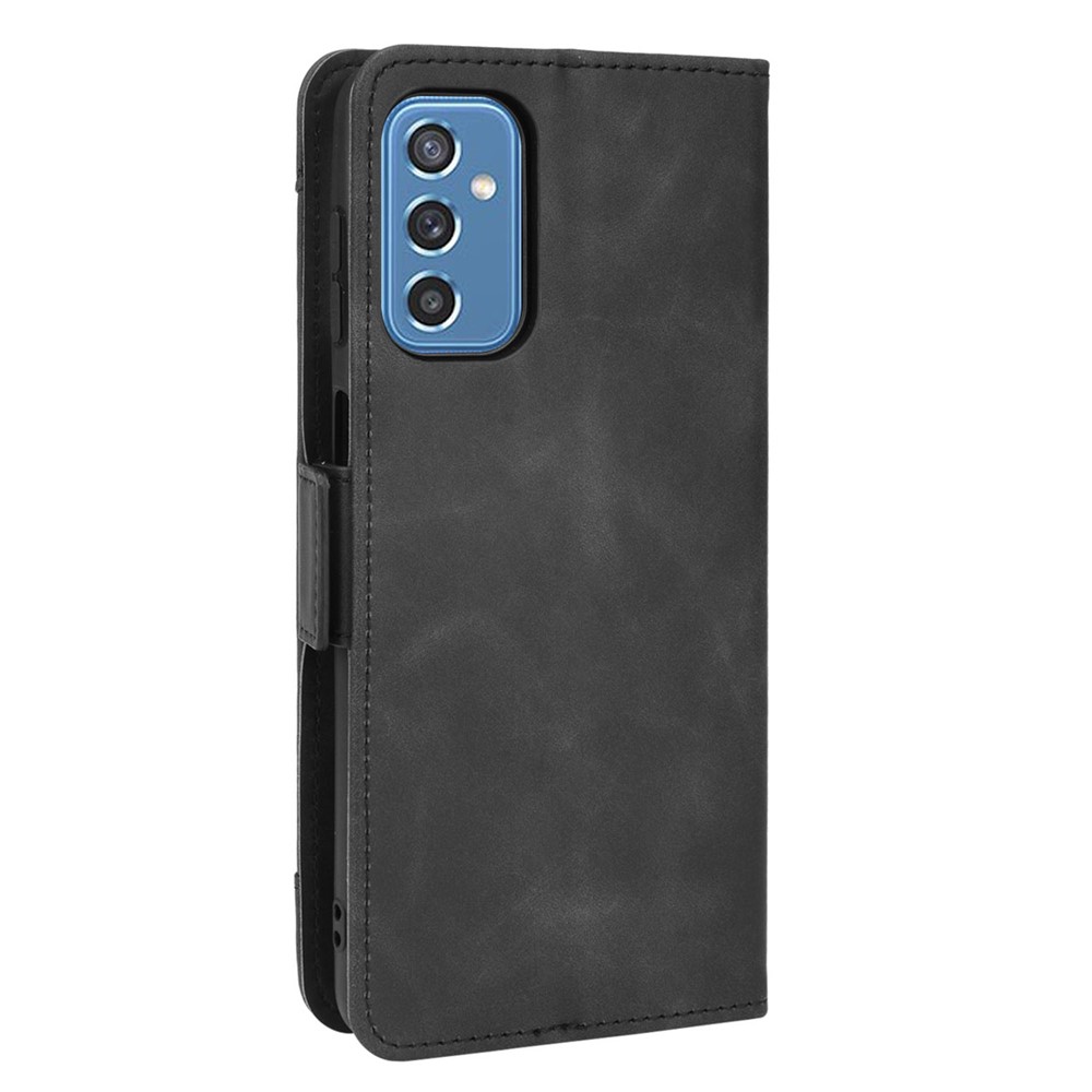 Ultra-thin Phone Case Multiple Card Slot Design TPU+PU Leather Wallet Cover Protector for Samsung Galaxy M52 5G - Black-3