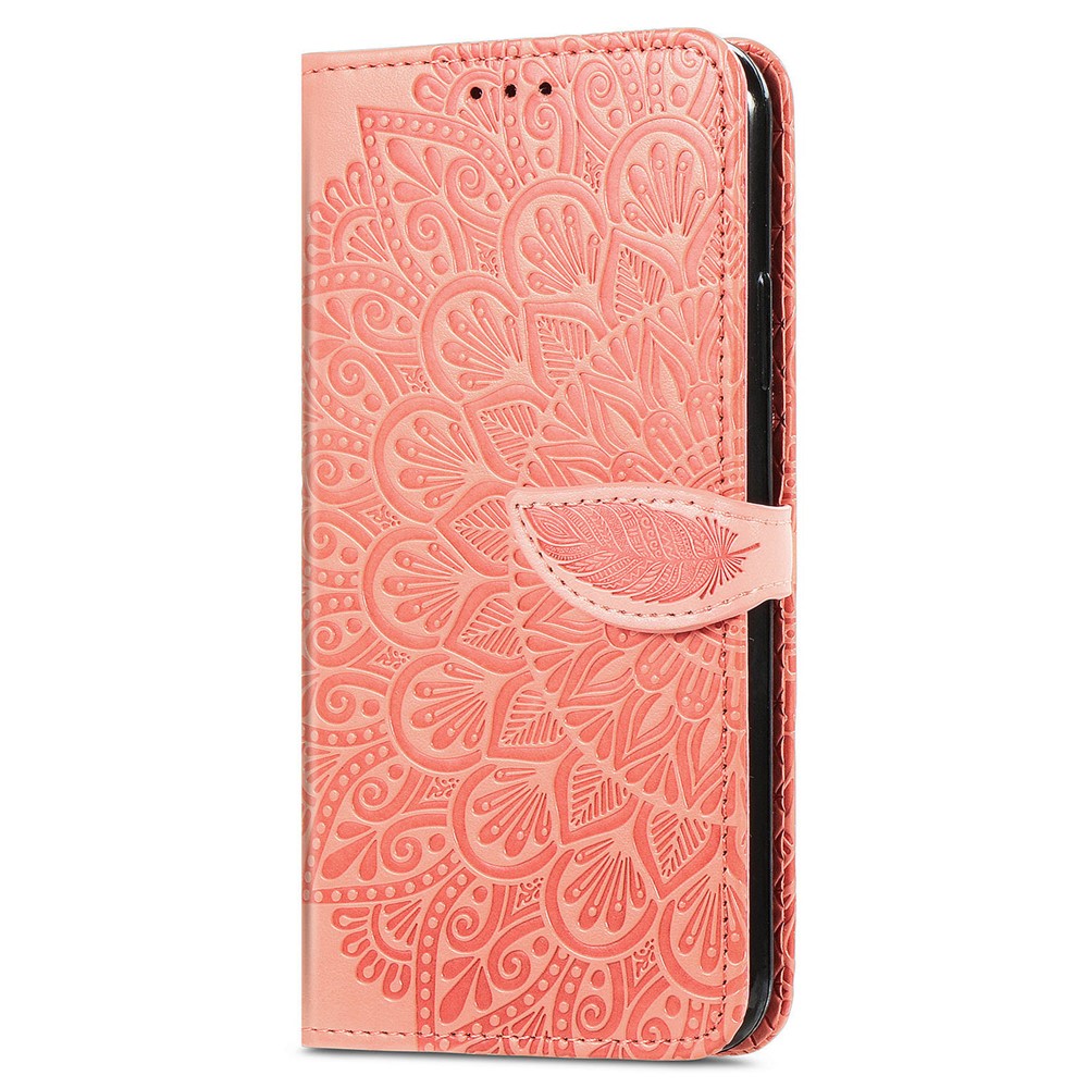 Dream Wings Pattern Imprinted Full-Protection PU Leather Wallet Cover Phone Stand Case for Samsung Galaxy A13 5G - Orange-5