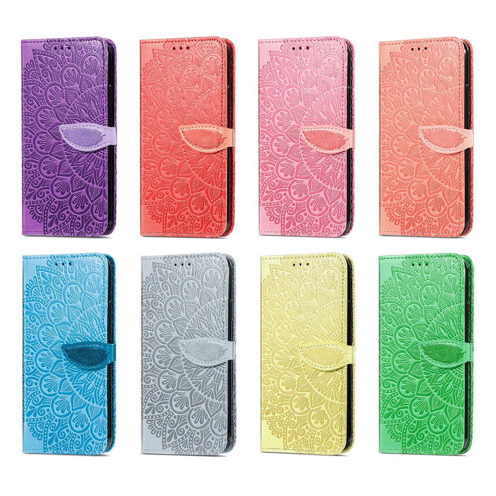 Dream Wings Pattern Imprinted Full-Protection PU Leather Wallet Cover Phone Stand Case for Samsung Galaxy A13 5G - Orange-9