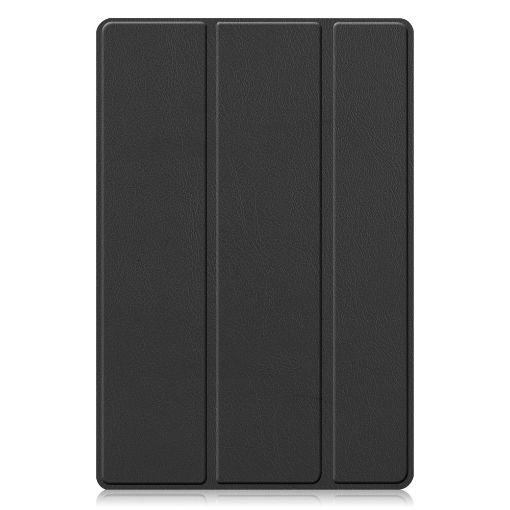 Para Samsung Galaxy Tab A8 10.5 (2021) Tametón de Cuero PU Hard PC Duro Tapa Protectora de Protección a Prueba de Choques - Negro