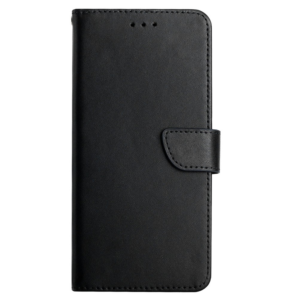 Nappa Texture Magnetic Closure Flip Cover Genuine Leather Multifunction Wallet Stand Protective Phone Case for Samsung Galaxy S10 Plus - Black-8