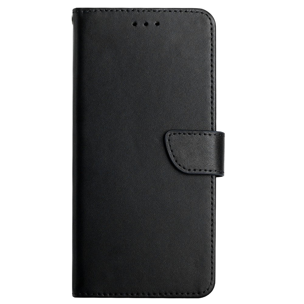 For Samsung Galaxy S10 4G Anti-fingerprint Splashproof Flip Cover Genuine Leather Nappa Texture Multifunction Phone Case Wallet with Supporting Stand - Black-8