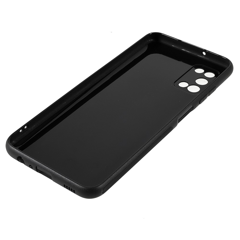 Carbon Fiber Texture Anti-Slip Shock Resistant Soft TPU Phone Case for Samsung Galaxy A03s (166.5 x 75.98 x 9.14mm) - Black-7