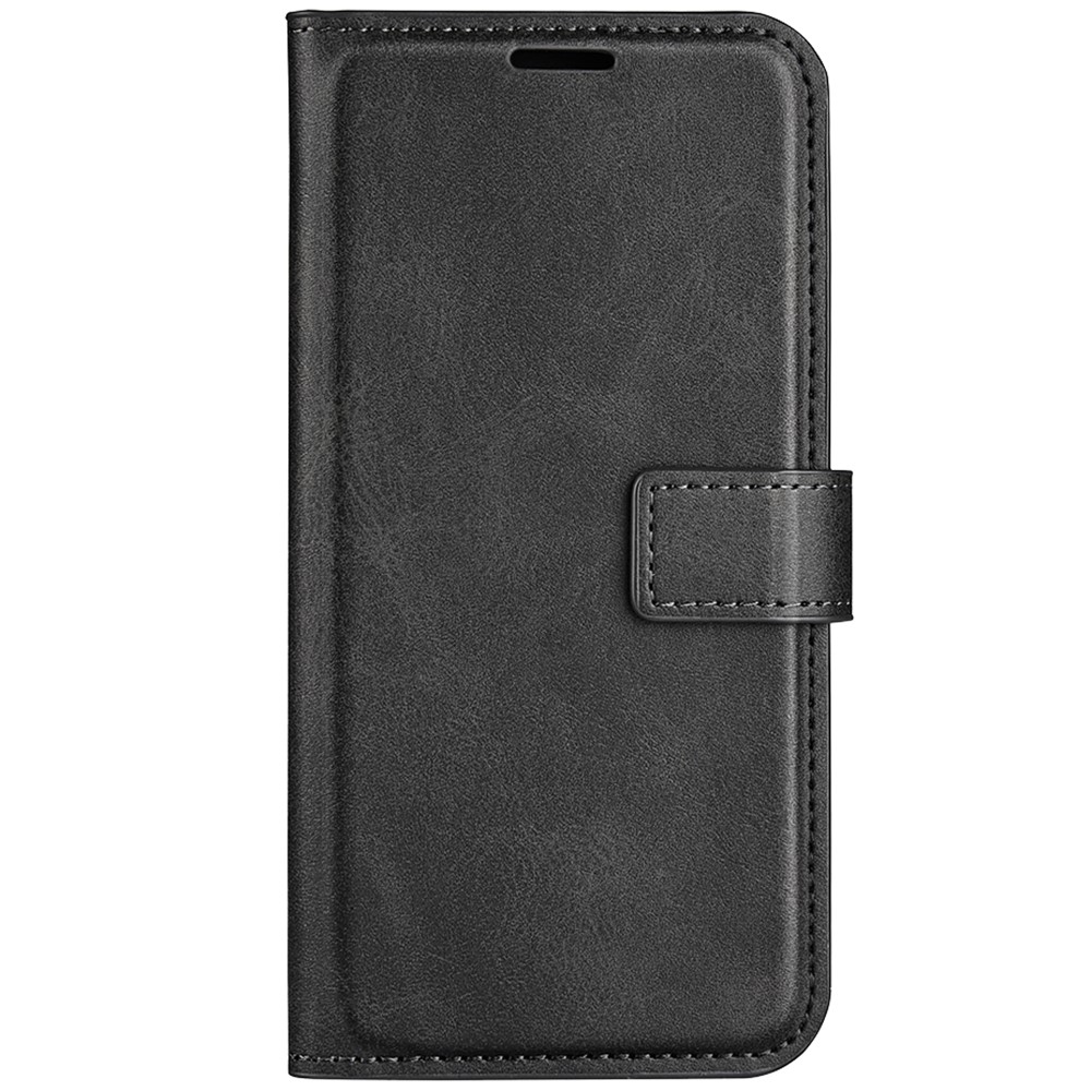 Wallet Stand Case Anti-scratch Shockproof PU Leather Magnetic TPU Interior Protective Flip Cover for Samsung Galaxy F22 - Black-2