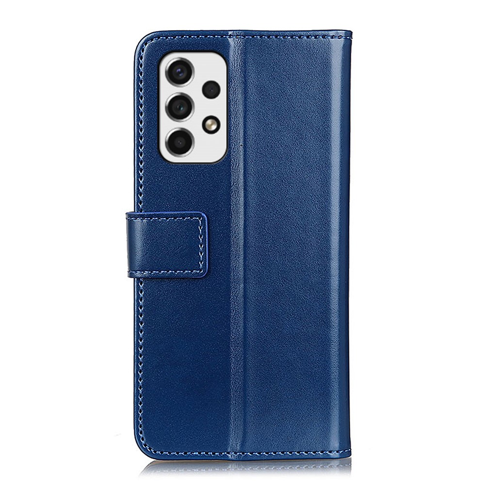 Full Body Protection PU Leather Wallet Stand Magnetic Folio Flip Phone Cover for Samsung Galaxy A53 5G - Blue-3