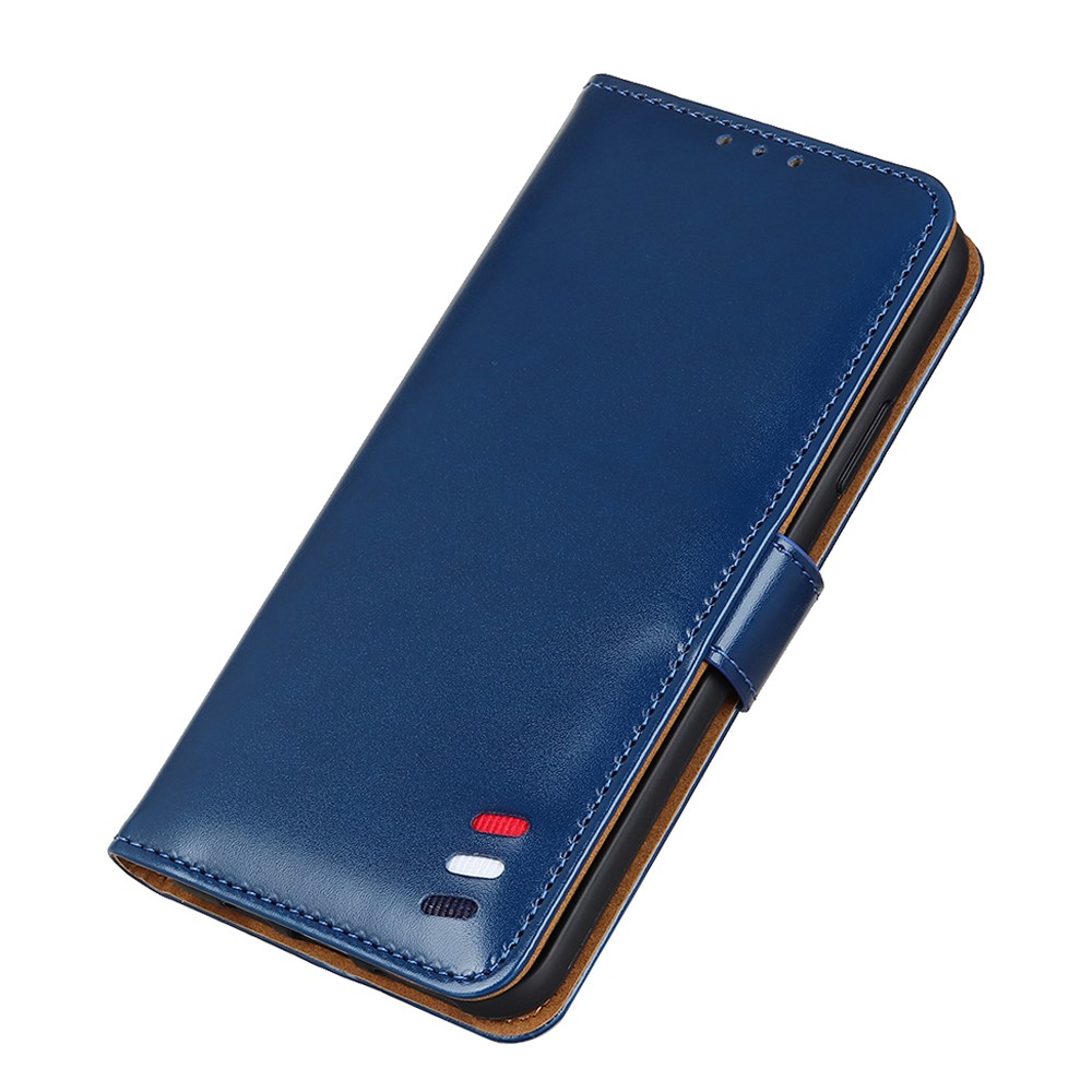 Full Body Protection PU Leather Wallet Stand Magnetic Folio Flip Phone Cover for Samsung Galaxy A53 5G - Blue-6