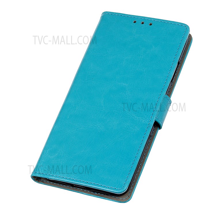 PU Leather Magnetic Wallet Stand Shockproof TPU Interior Case Protective Flip Cover for Samsung Galaxy A53 5G - Blue-8
