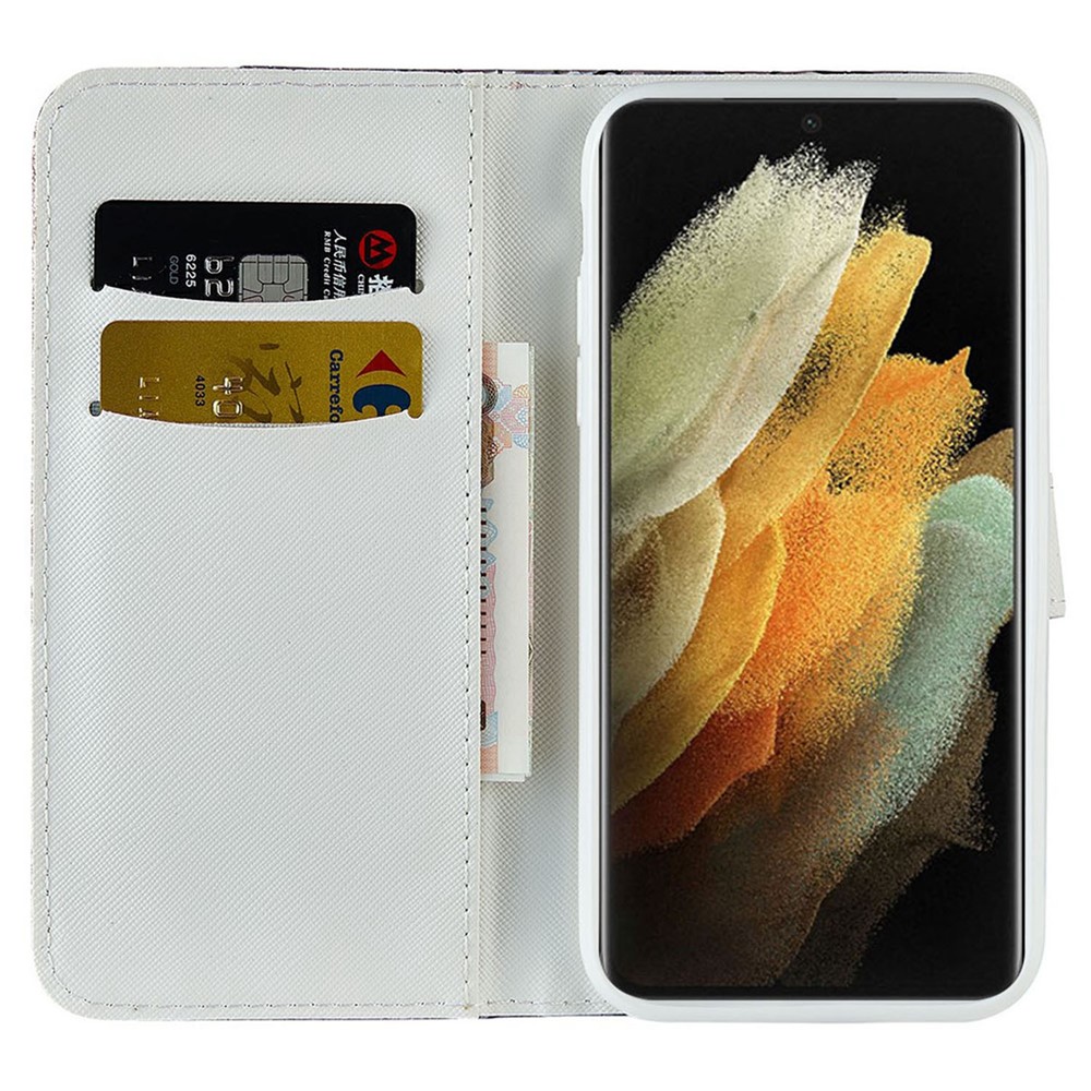 Fashionable Splicing Crocodile Texture Glittery Powder TPU+PU Leather Wallet Case for Samsung Galaxy S22 Ultra - Green-4