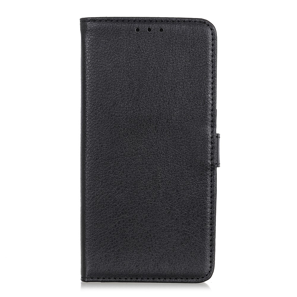 Litchi Texture PU Leather Flip Folio Protective Case Book Stand Wallet Magnetic Phone Cover for Samsung Galaxy A33 5G - Black-2