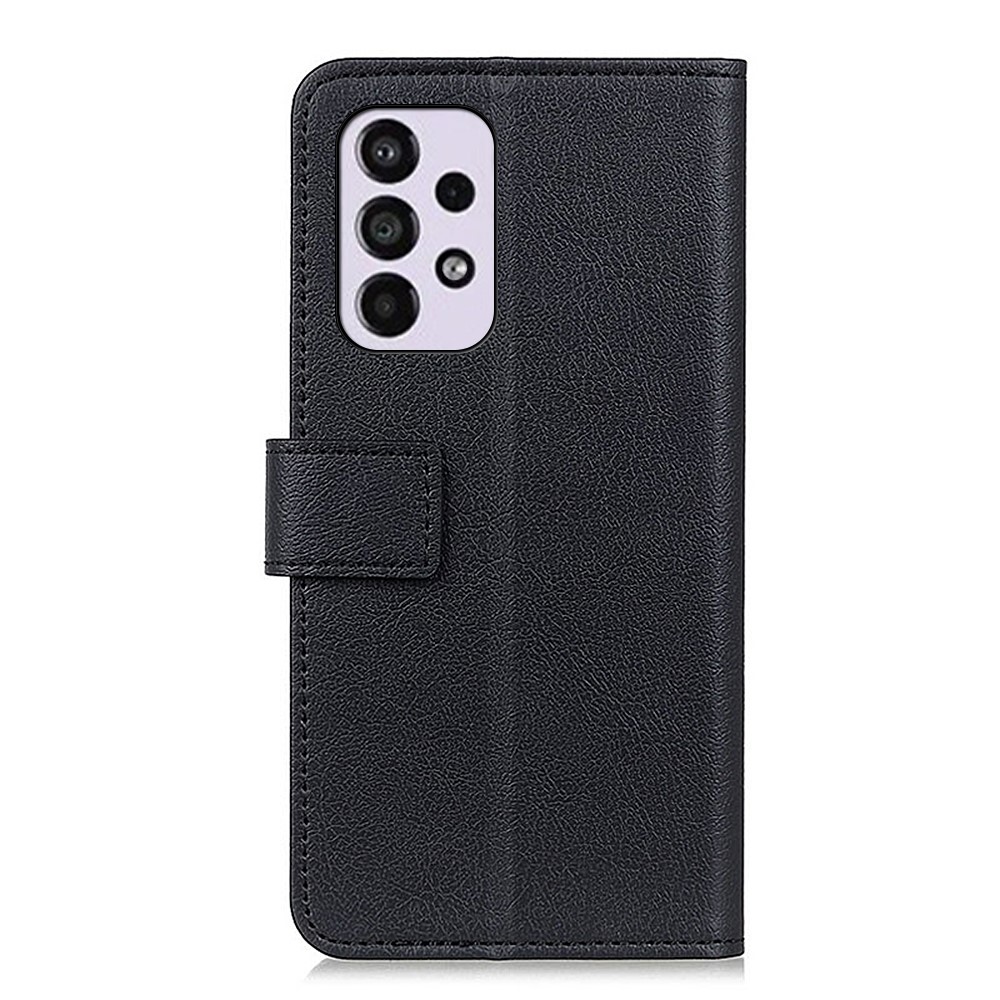 PU Leather Wallet Case Flip Folio Shockproof Cover with Stand for Samsung Galaxy A33 5G - Black-3