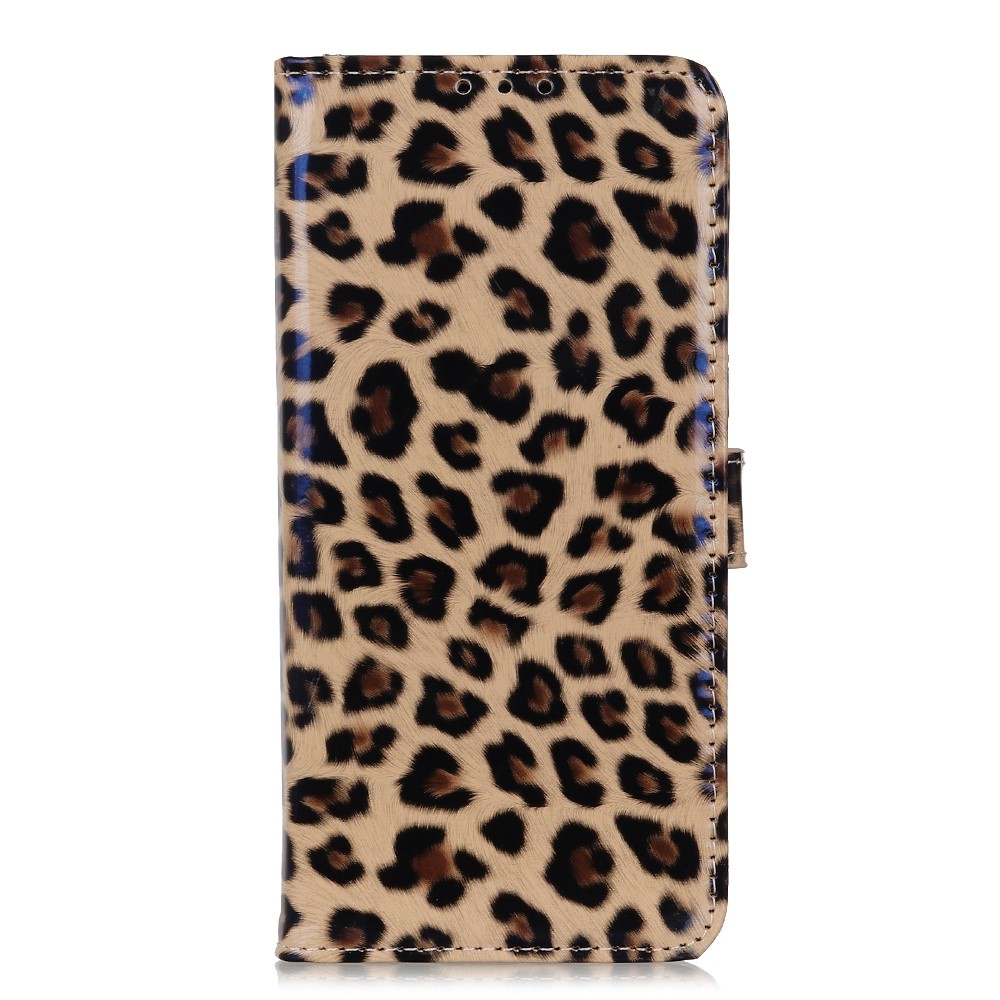 Caixa da Carteira de Design de Padrões de Leopardo Tampa de Fólio de Couro PU Resistente a Arranhões Para o Samsung Galaxy A33 5G-2