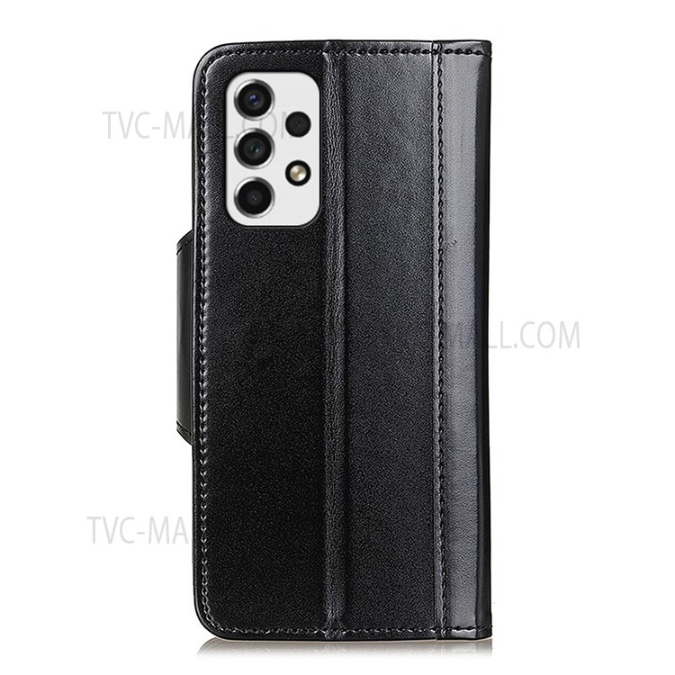Wallet Stand Design Flip PU Leather + TPU Drop-proof Stylish Flip Phone Case Cover for Samsung Galaxy A53 5G - Black-3