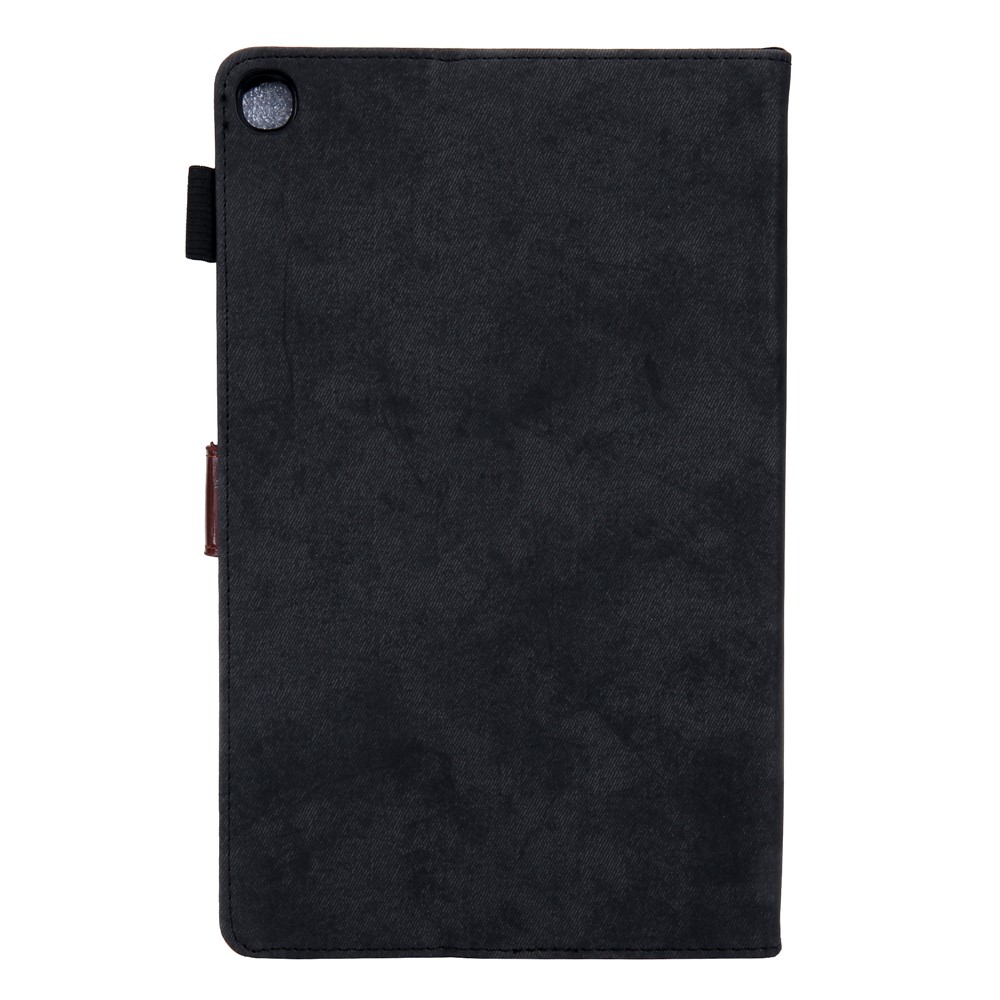 Cloth Texture Business Style Foldable Stand PU Leather Tablet Case Cover with Card Holder for Samsung Galaxy Tab A8 10.5 2021 SM-X200/X205 - Black-3