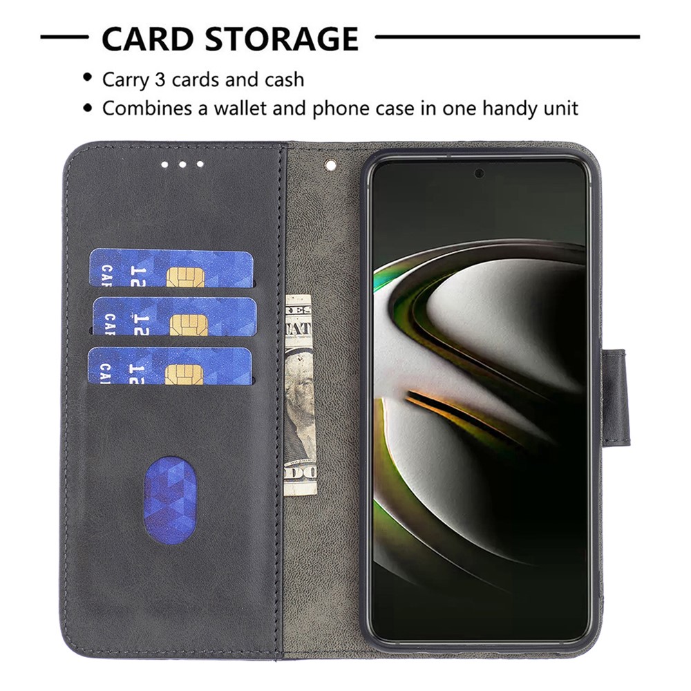 BINFEN COLOR BF04 Crocodile Texture Wallet Stand Leather Protective Phone Case for Samsung Galaxy S22 - Black-3