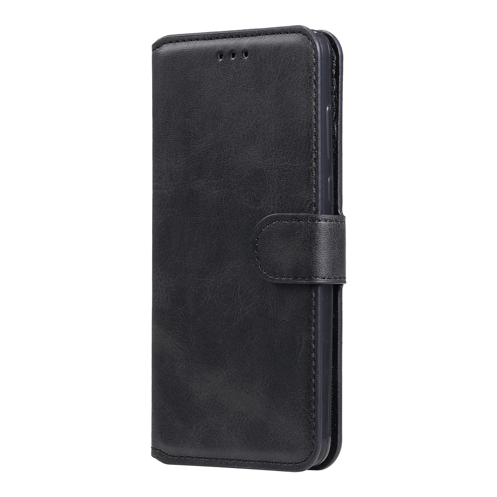 PU Leather Wallet Stand Folio Flip Protective Phone Cover for Samsung Galaxy A03s (164.2 x 75.9 x 9.1mm) - Black-2