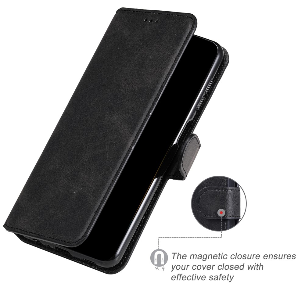 All-inclusive Protection Wallet Stand PU Leather Phone Cover Shell for Samsung Galaxy S22 Pro - Black-8
