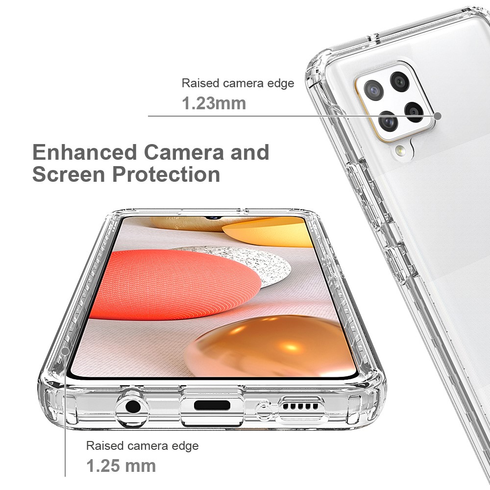 Detachable 2-in-1 Design Gradient Color Anti-fall Clear TPU + PC Phone Shell Case for Samsung Galaxy A42 5G - Transparent-3