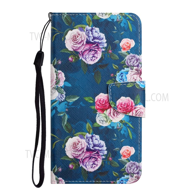 Pattern Printing Full Protection Leather Stand Case Wallet Cover for Samsung Galaxy A13 5G - Fluorescent Rose-2